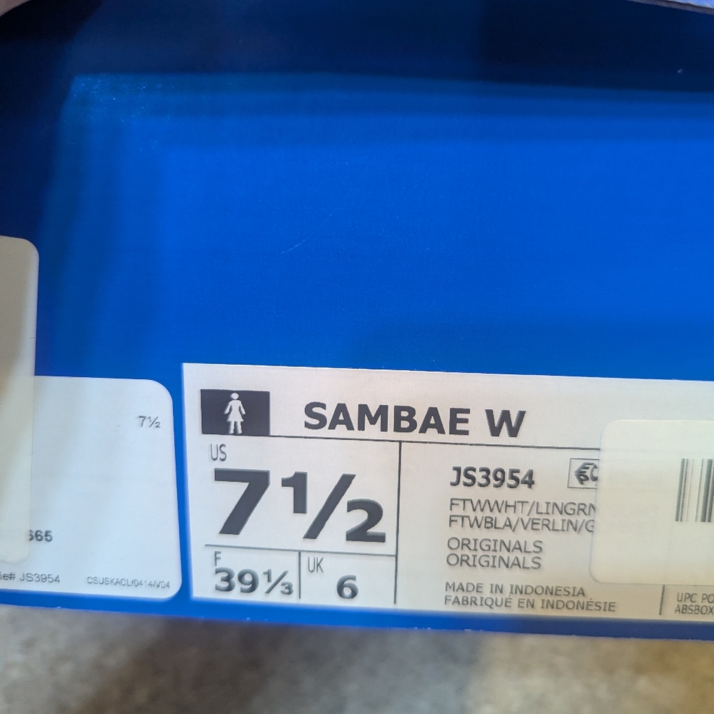 Adidas Women's White & Light Green Samba Platform Sneakers - Picture 4 of 5